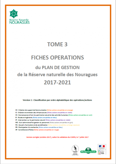 Couverture Tome 3 du Plan de Gestion